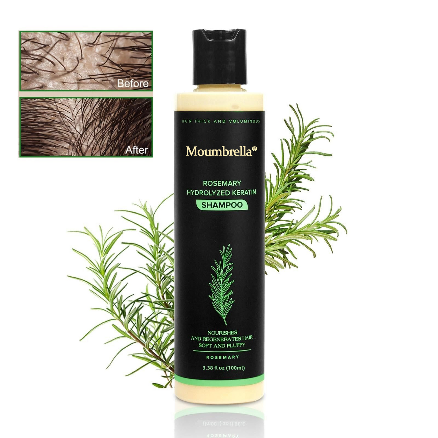 🔥LAST DAY 50% OFF - 🎅Moumbrella® Organic Rosemary Hair Growth Shampoo