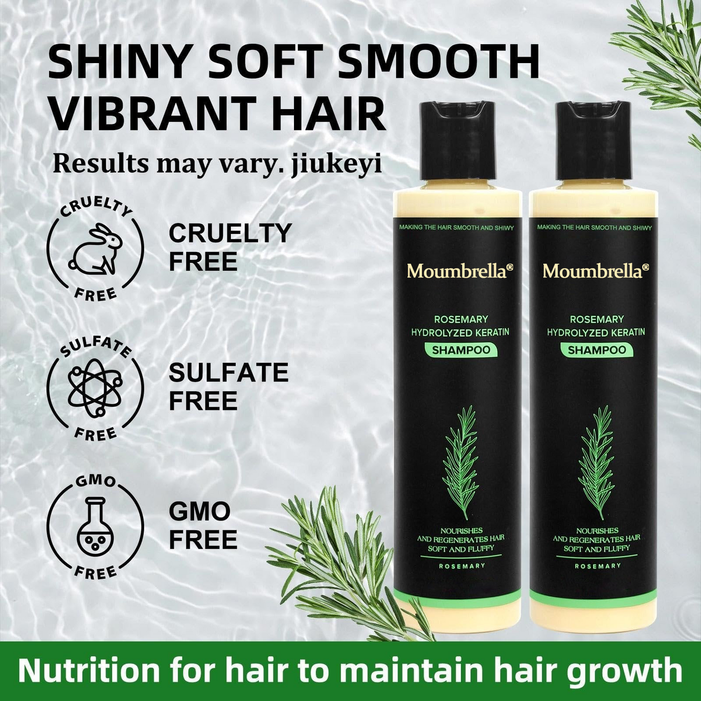 🔥LAST DAY 50% OFF - 🎅Moumbrella® Organic Rosemary Hair Growth Shampoo