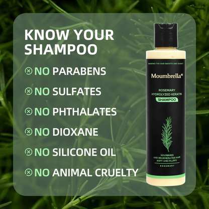 🔥LAST DAY 50% OFF - 🎅Moumbrella® Organic Rosemary Hair Growth Shampoo